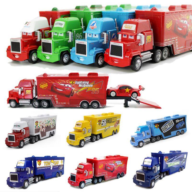 Colorful Cars Mack Lightning Mcqueen King Jackson Storm Racer Truck Toy For Kids