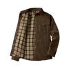 Men's Spring and Fall Lined Jackets Casual Snap Button Overshirt Owboy Style Top
