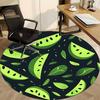 1pc Watermelon Pattern Office Round Rug, Carpet for Office, Gaming, Lightweight Round Floor Mat Yy260205068