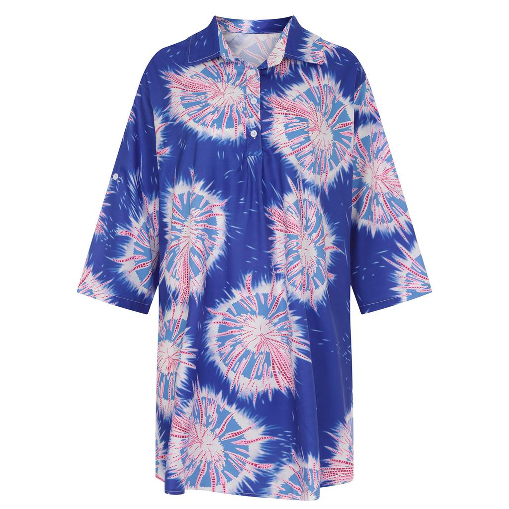 Women Beach Cover Up Shirt Dress Lightweight Swimwear Cover Up for Bikini Beachwear Long Sleeve Casual Summer Tunic Dress