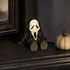 Flexible Halloween Figurine, 3D Printed Mini Grim Reaper/Ghost Statue with Movable Joints, Collectible Gothic Ornaments for Shelf, Desk, Home Decor