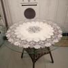 Vintage Oil-proof Round Tablecloth Anti-scalding Tea Tablecloth Round Tablecloth for Living Room Table