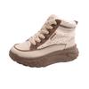 Winterliche High-Top Samt Dad Schuhe, das neue Modell dient dazu, die Körpergröße von Studentinnen zu erhöhen, warm zu halten und lässig zu sein