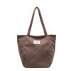 Large Capacity Autumn and Winter New Women's Bags Corduroy Commuter Tote Bags Casual Retro Shoulder Messenger Bags