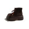 Brown retro small man heightened platform Martin boots women's 2025 new summer skirt Maillard short boots