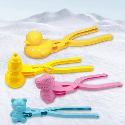 Duck Rice Mold DIY Snowball Maker Clip 2/3/4PCS Sushi Mold with Handle Outdoor Winter Snow Toys Cute Animal Rice Shaper for Kid