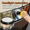 Car Headlight Repair and Polishing Kit, Headlight Scratch Removal and Repair Cleaning Paste, Oxidation Removal Headlight Polishing Liquid
