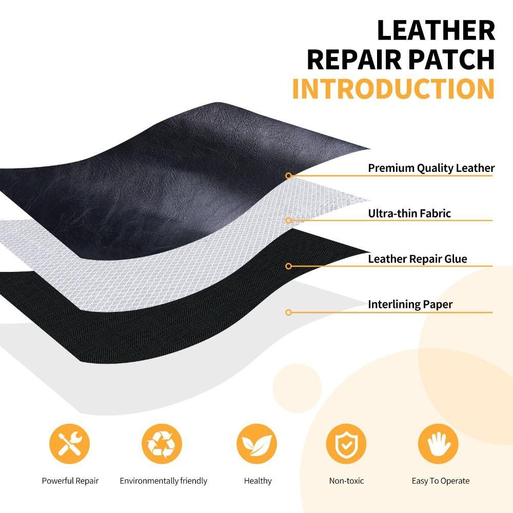 Self Adhesive Leather Repair Patch DIY Waterproof Leather Repair Tape Anti Scratch PU Leather Couches Repair Kit