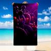 Quick Dry Beach Towel Five Nights At Freddy’s Pattern, Lightweight Absorbent Towel for Pool Beach Vacation Use