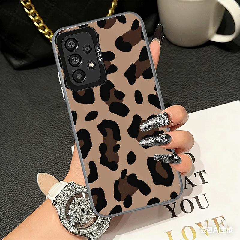 Leopard Print Trend Desgin Soft Phone Case for Samsung A17 A16 A15 A14 A13 A57 A56 A55 A54 A53 A37 A36 A35 A34 A33 A26 A25 A24 A