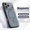 Colorful Flowers Pattern Case For iPhone 17 Pro Max Funda iPhone 16 15 14 13 Pro Max Magnetic For Magsafe Hybrid Slim Matte Cover
