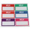 3.5" x 2" Hello My Name is Name Tags Colorful Rectangle Name Tag Stickers Self-Adhesive 6 Colors Name Plate Office