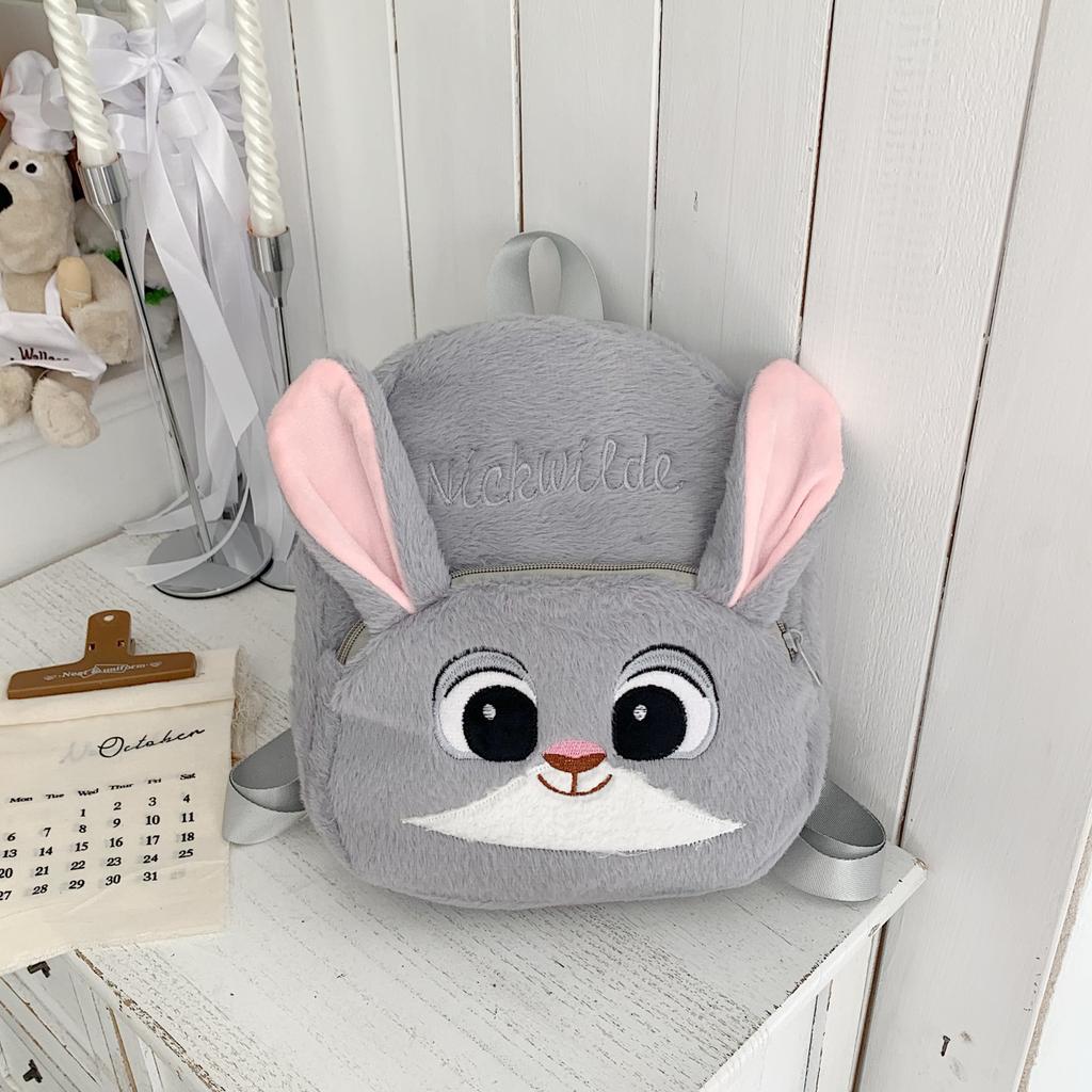 Zootopia Trendy Versatile Backpack, Cute Plush Backpack for Outings KTB