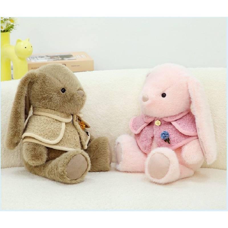 Ear Hanging Shawl Rabbit Plush Toy Clothes Can Be Disassembled Holiday Kids Gift