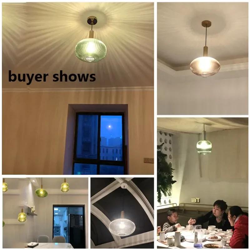 Lumină Pendant din Vitraliu Vintage, Candelabru Creativ Nordic, LED pentru Masă de Dining, pentru Living, Lampă de Noptieră, Decor Hoom