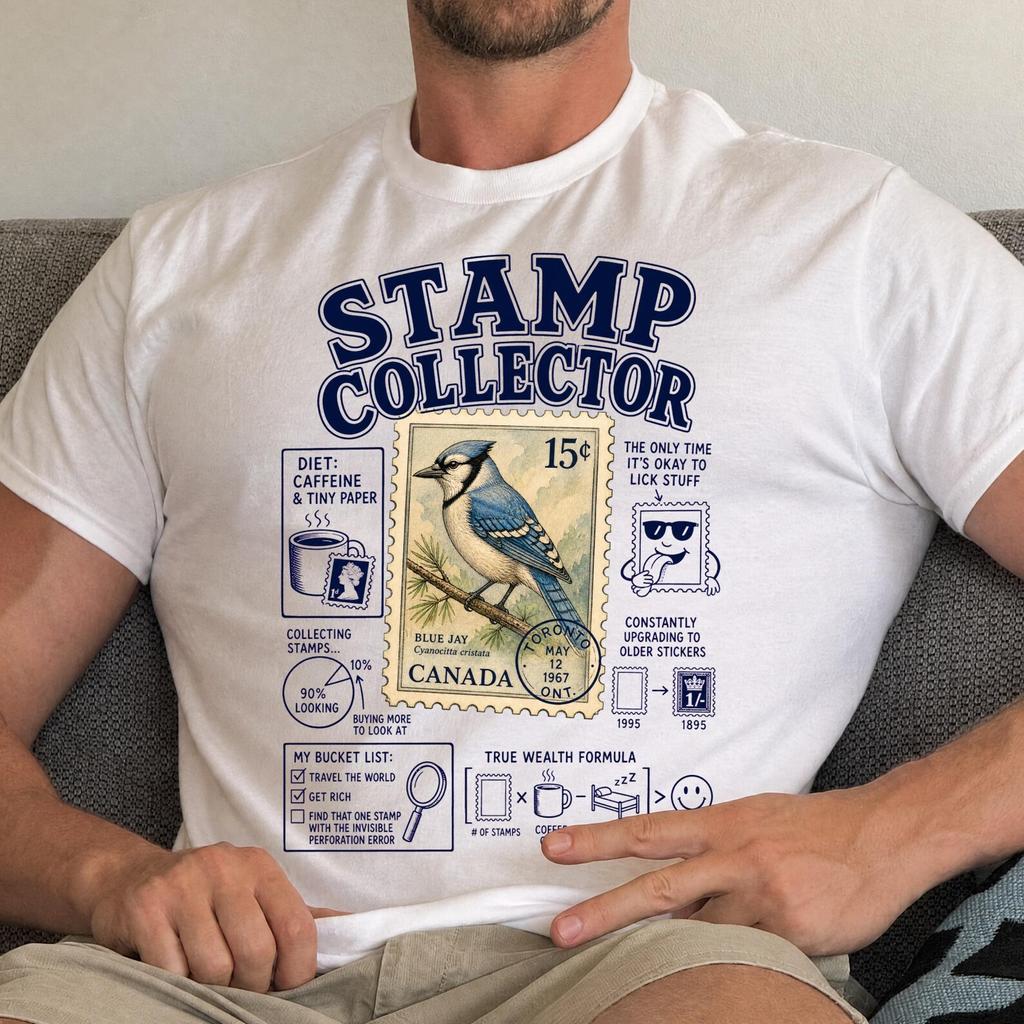 Funny Stamp Collector Shirt - Retro Collecting Gift - Sarcastic Stamp Collector Clothing