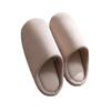 Silent cotton slippers winter indoor home 2025 new velvet warm and non-slip couple cotton drag winter