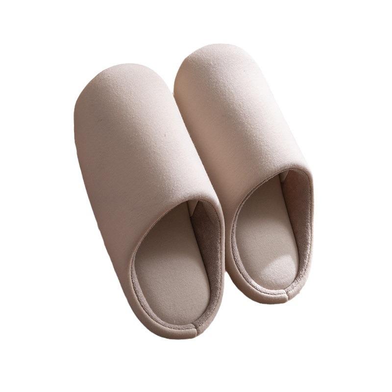 Silent cotton slippers winter indoor home 2025 new velvet warm and non-slip couple cotton drag winter