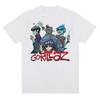 Hudební skupina Gorillazs Punk Rockový potisk Tričko 90s Ležérní móda Krátký rukáv Nadměrné tričko Unisex Grafická trička
