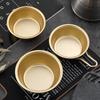 1Pc Gold Color Korean Traditional Aluminum Round Rice Bowl Wine Cup with Handle for Makgeolli Korean Wine Cup