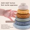 Montessori Educational 3D Block Learning Toys Soft Silicone Cubes Stacking Tower Bath Teether Rattles Children Baby Toy Gifts