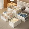 Oxford Cloth Wardrobe Organizer: Dustproof Storage Box with Lid & Clear Window for Bedroom Clothes