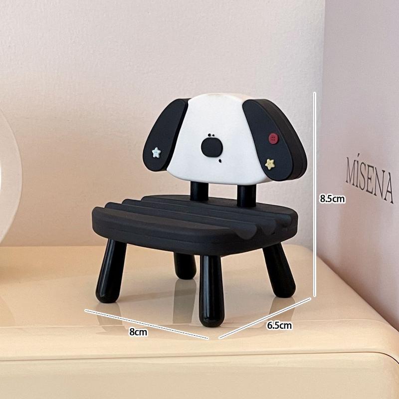 Cartoon Chair Shaped Phone Holder 1Pc Stable Non-Slip Skin-Friendly Matte Stand for Mobile Phone Video Calls Live Streaming