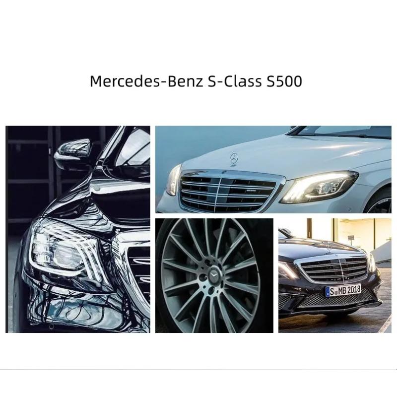 Welly 1/24 Mercedes-Benz Classe S S500 Modello di Auto in Lega Diecast Metallo Veicoli Giocattolo Modello di Auto Alta Simulazione Collezione Regali per Bambini