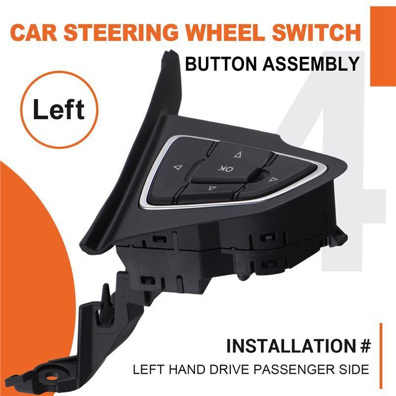 Car Steering Wheel Left Side Multifunction Switch Button Assembly GJ5T-14K147BA For Ford Kuga 2017- Focus 2015-