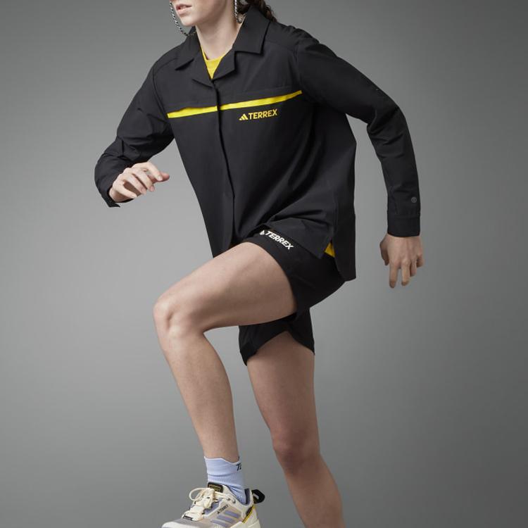 Adidas X Camiseta Manga Larga National Geographic W Natgeo Deportes al Aire Libre Estampado de Letras Camisetas de Mujer Negro IC1994