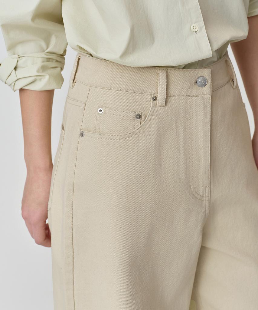 MUSINSA STANDARD WOMAN Women'S Cotton Extra Wide Pants [Light Beige]