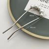 Chinese Punk Ruby Pendant Sword Hairpin Fashion Simple Modern Headdress Back Of The Head Pan Hair Ornament Fashion Retro New