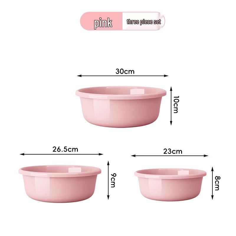 Large Durable Multi-Purpose Plastic Wash Basin for Dorms and Babies