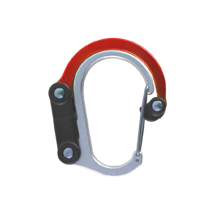 

Outdoor Camping Rotating Hook D Type Carabiner Hook None Locking Strong Clip Camping Accessories Easy to Use S красный