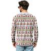 Camiseta Informal Navideña para Hombre con Cuello en V Cómoda Holgada Estampado Urbano
