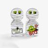 10pcs/bag Easy To Assemble Biscuit Ghost Paper Box Card Paper Cake Packaging Box  Halloween Party