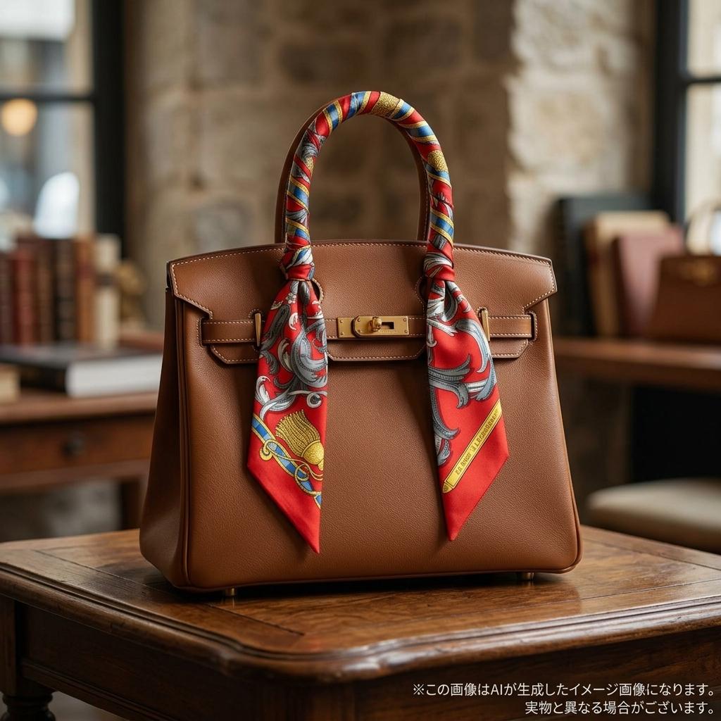 HERMES Calle 90 scarf Red Women LE MORS À LA CONNÉTABLE (The elegance of the bridle) used