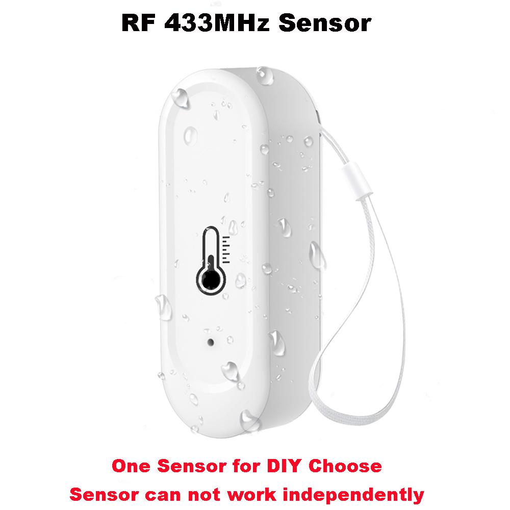 Weather Station RF433 Wireless Thermometer Kit WIFI Indoor Temperature and Humidity Sensor Phone Remote Monitoring Support Tuya One 433Mhz Sensor