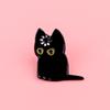 "Loading" Loading Black Cat Enamel Pin Lapel Pins Multifunctional Cat Brooch Metal Creativity Backpack Badge