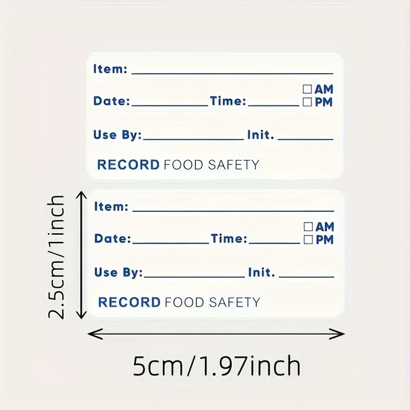 500pcs Food Freezer Labels Date Storage Stickers 1.97*1 Inch, Food Label Stickers, Bottle Tags, Self-Adhesive Labels