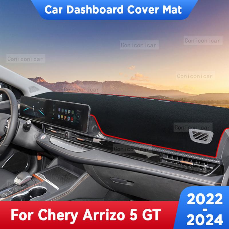 For CHERY ARRIZO 5 GT -2024 Car Dashboard Cover Mat Dash Board Avoid light Sun Shade Carpets Anti-UV Protector Accessories
