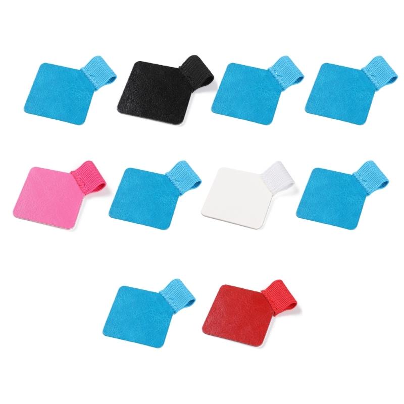 

10Pcs Self Adhesive Leather Pen Holder Elastic Pen Rings Holder Notebook Pen Holder for Journal Notebook Clipboard 1