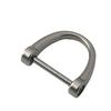 Hufeisen Schnalle D-Ring Schlüsselanhänger Anhänger, 17mm Zinklegierung