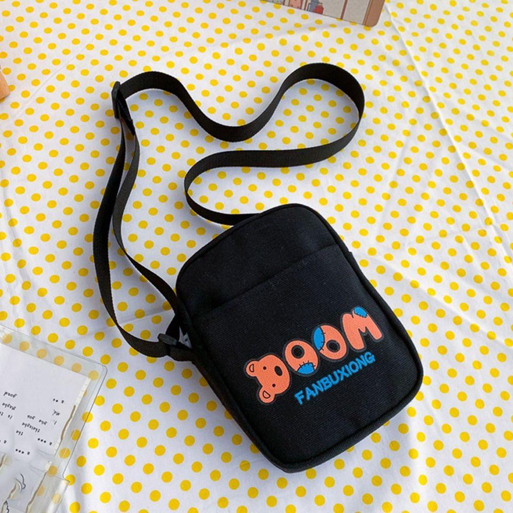 

Cute Canvas Women Small Crossbody Bag Casual Student Girls Messenger Bags Vintage Ladies Phone Purse Handbag Shoulder Bags