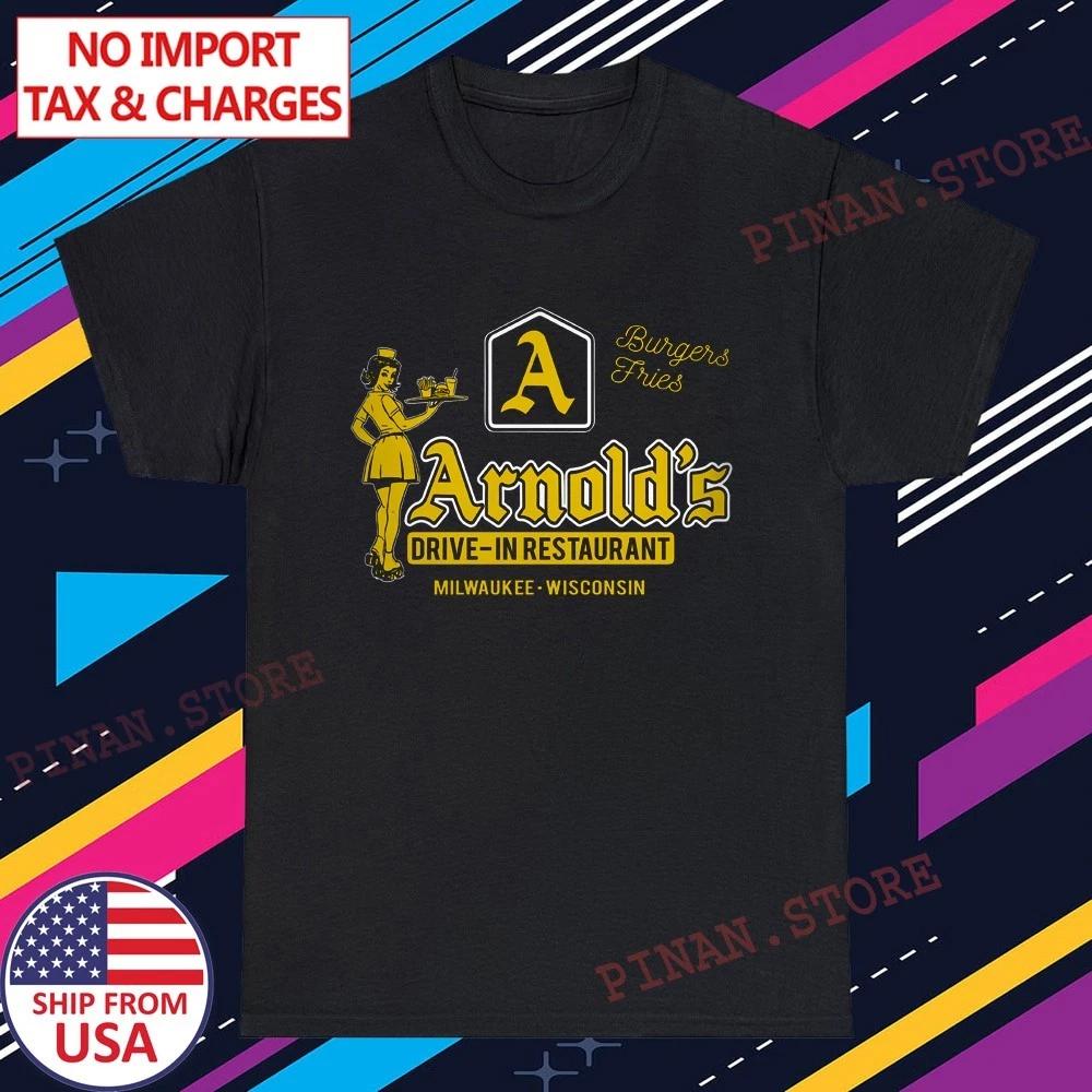 Arnold s Drive In Restaurant Happy Days TV Show Men s Black Size S-5XL S