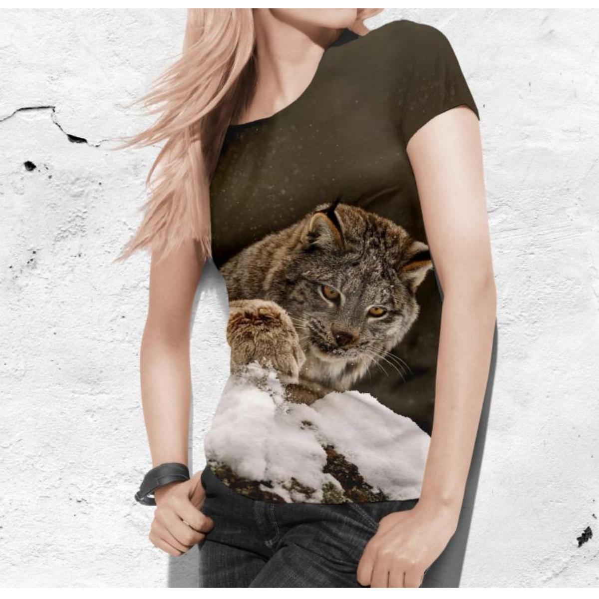 Женская футболка с милыми мультяшными животными — фото 9