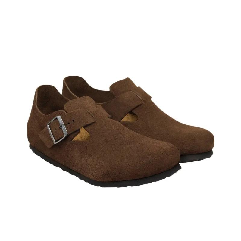 Birkenstock London Unisex Stylish Elegant EVA Clogs Brown 1032084 36
