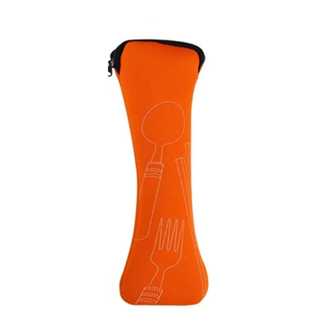 Without Dinnerware Tableware Bag New Travel Packaging Picnic Fork Spoon Storage Box Portable Tableware Case Home Kitchen