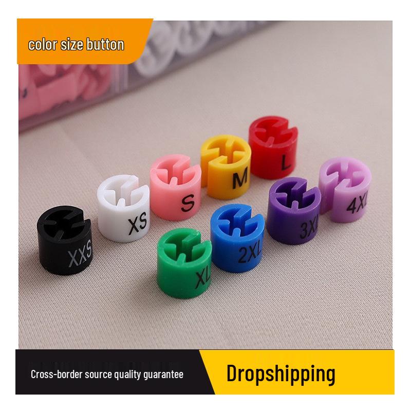 Double-Sided Round Clothing Size Marker Clip for Adult & Children Hangers