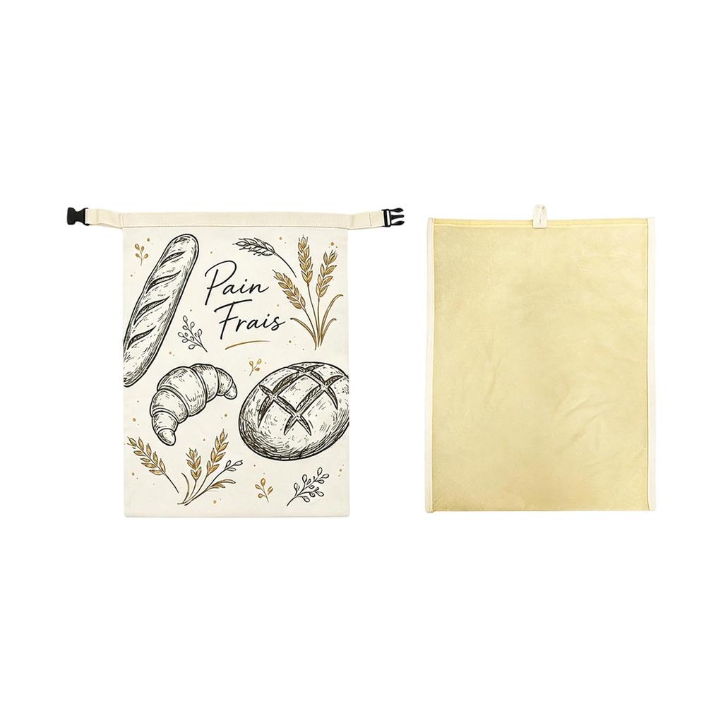 Beeswax Bread Bag for Bread Storage - Reusable Food Wrap with Removable Design